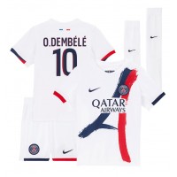 Paris Saint-Germain Ousmane Dembele #10 Auswärts Trikotsatz Kinder 2024-25 Kurzarm (+ Kurze Hosen)